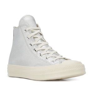 Converse Chuck Taylor silver Hi-top sneakers
